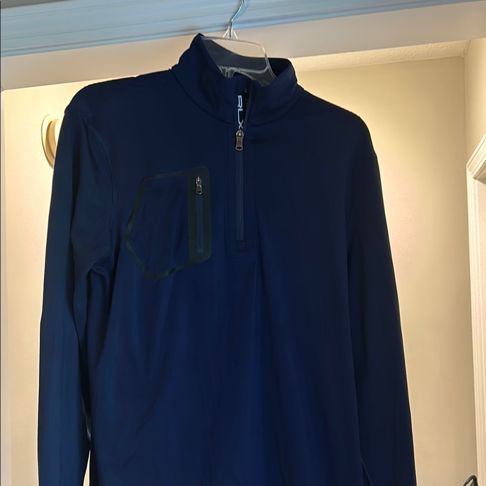 RXL Ralph Lauren Camo Pullover 1/4 Zip Men’s Jacquard